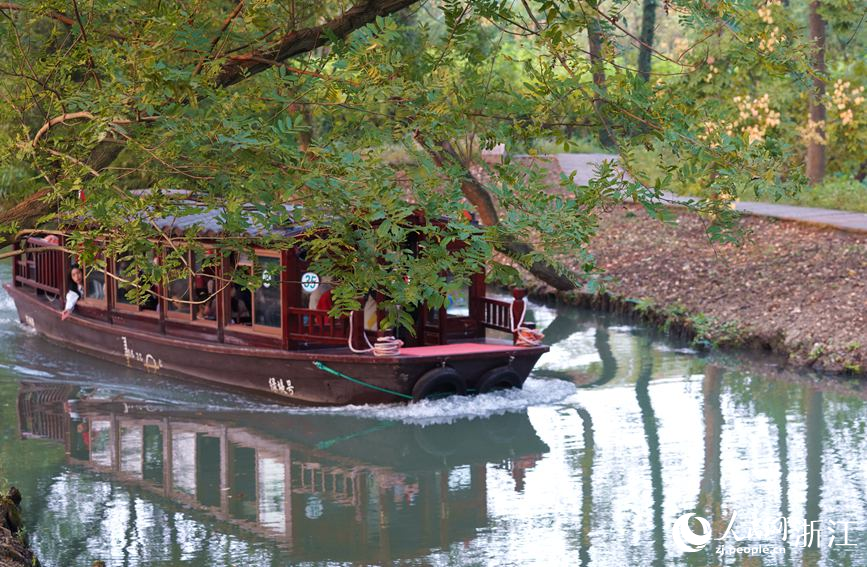 西溪濕地秋景怡人。人民網 方彭依夢攝