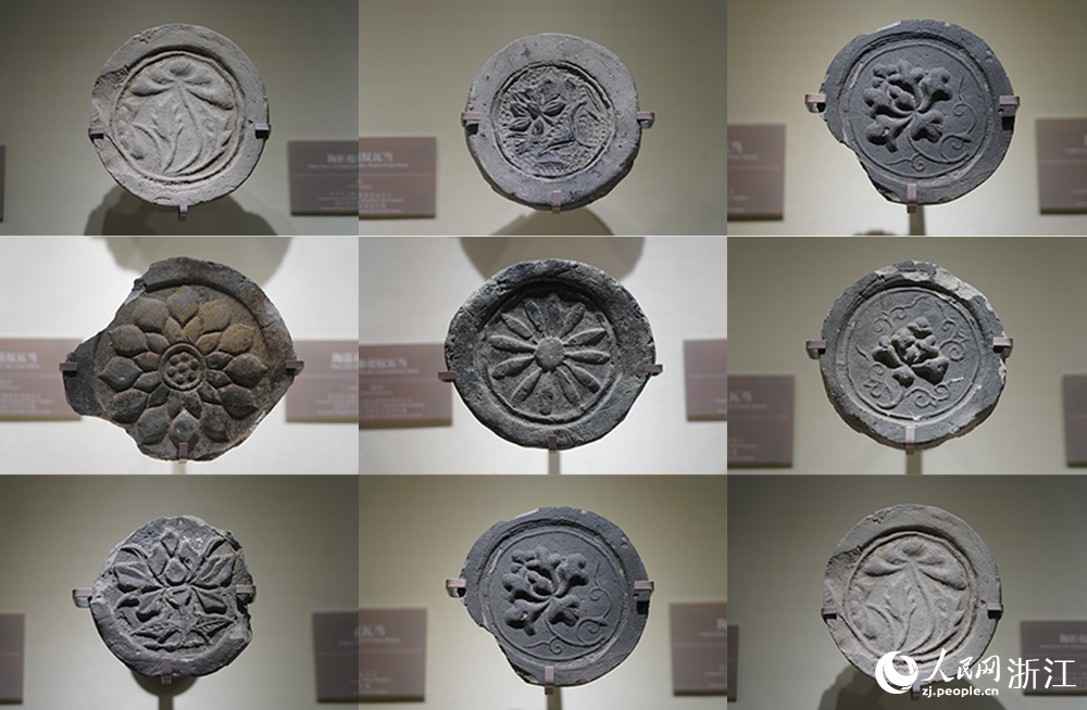 瓦當（拼圖）。人民網 章勇濤攝