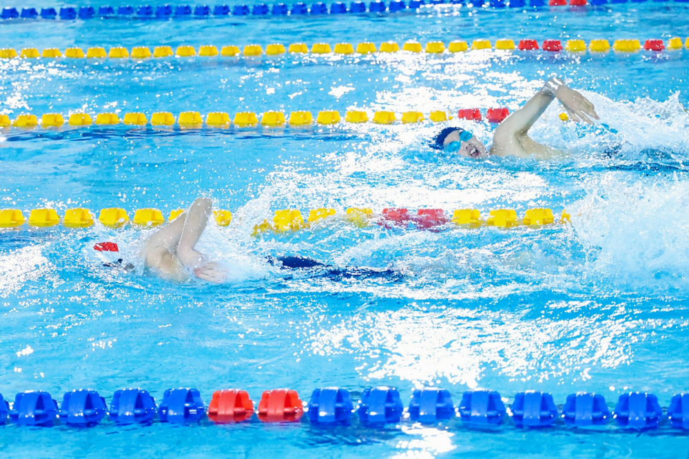 游泳邀請賽現場。杭州市體育局供圖