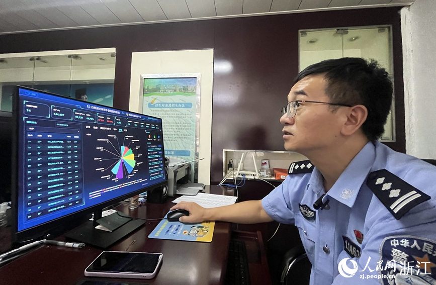 通過數字平臺，可清晰地觀測到大學生參與度。人民網記者 張麗瑋攝