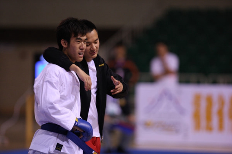 胡智夫參加比賽現場。受訪者供圖