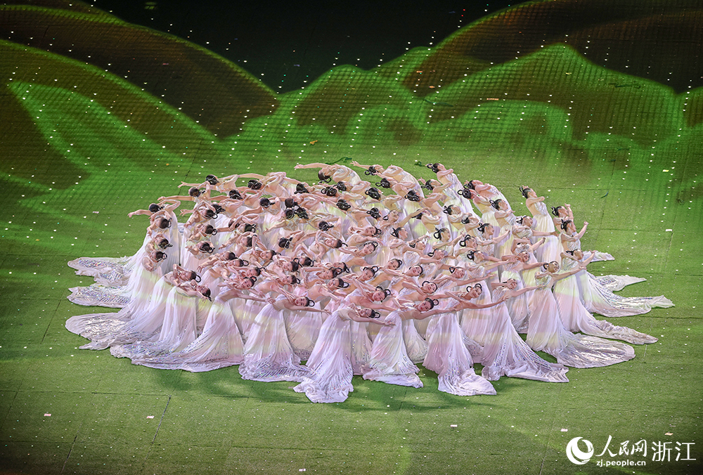 10月8日，杭州第19屆亞洲運動會閉幕式文藝演出。人民網 章勇濤攝