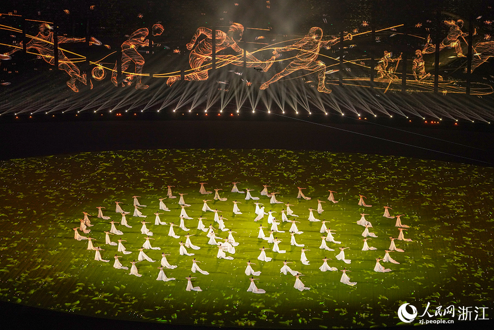 10月8日，杭州第19屆亞洲運動會閉幕式文藝演出。人民網 章勇濤攝