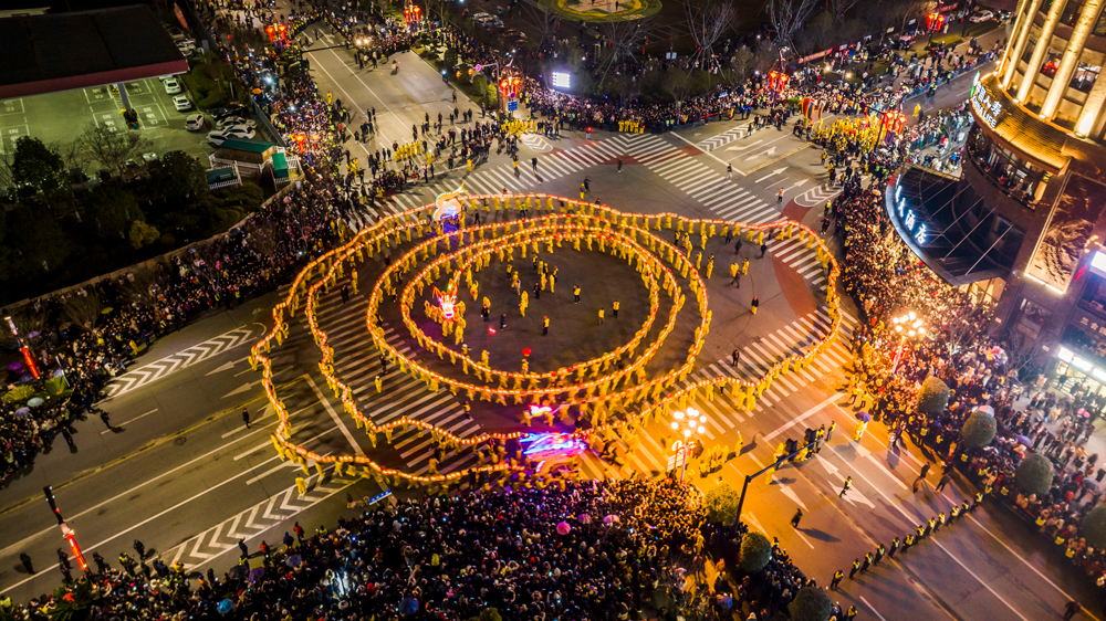 “龍騰獅舞鬧元宵”活動現場。景寧縣委宣傳部供圖