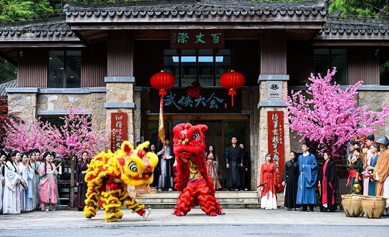 活動現場。王健攝