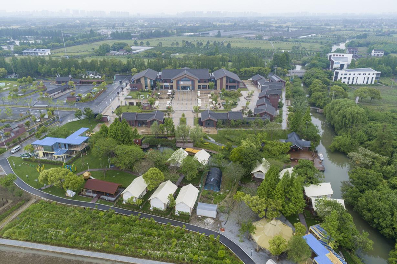 位于嘉善縣大云鎮的日光域營地樂園·十里水鄉景區。嘉善縣委宣傳部供圖