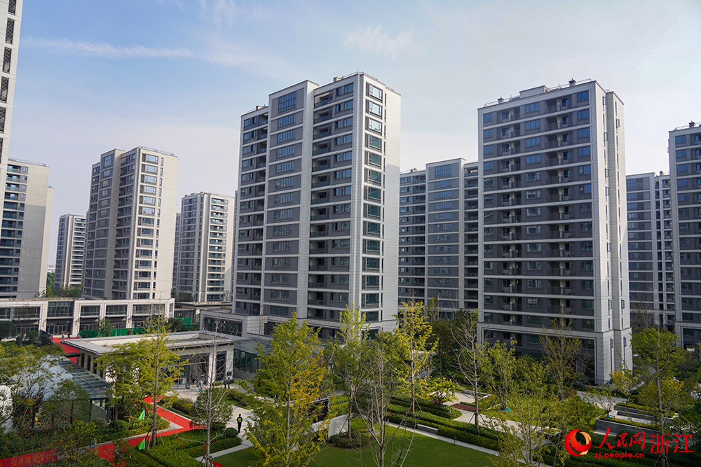 浙江省杭州市石橋街道楊家社區回遷安置房。人民網 章勇濤攝