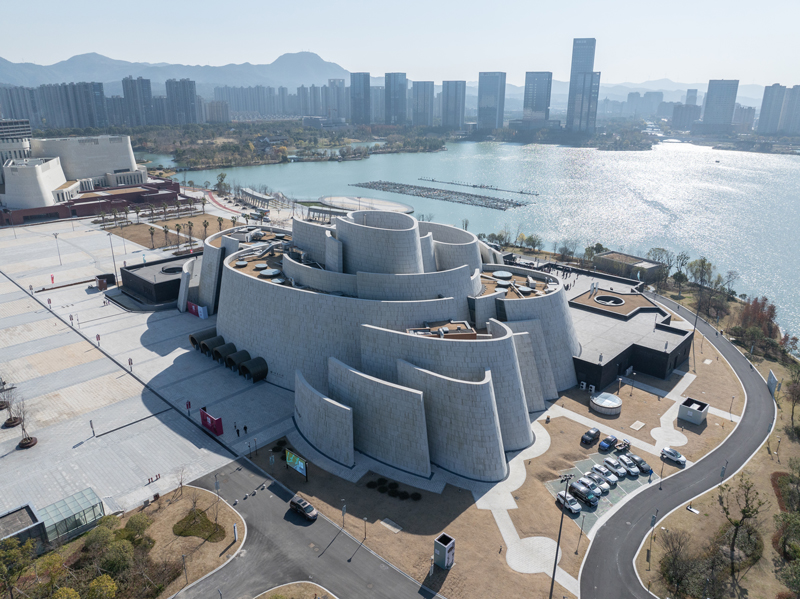 潘天壽藝術中心全貌。寧?？h委宣傳部供圖