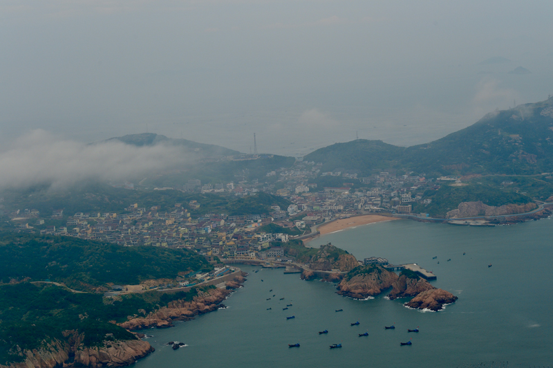 空中俯瞰海島風情。張溫暖攝