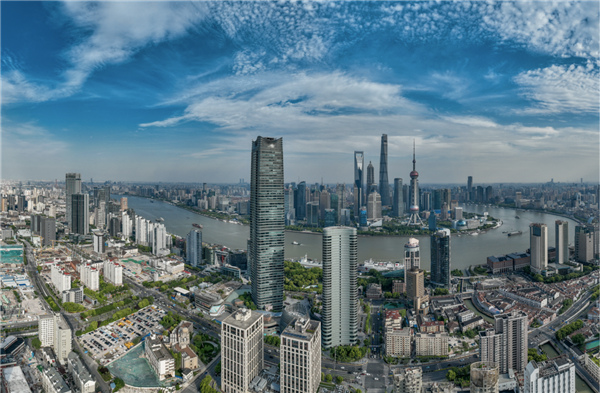 航拍北外灘。虹口區委宣傳部供圖