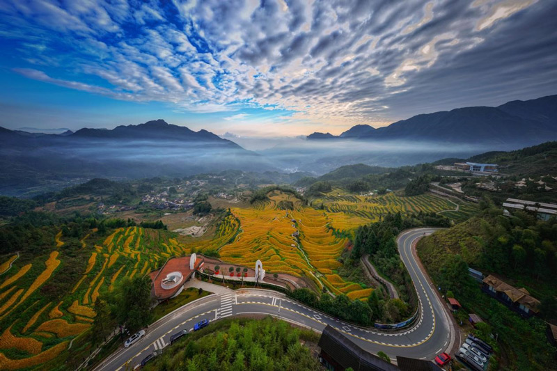 多年來，麗水高質量建設“四好農村路”。王劍攝