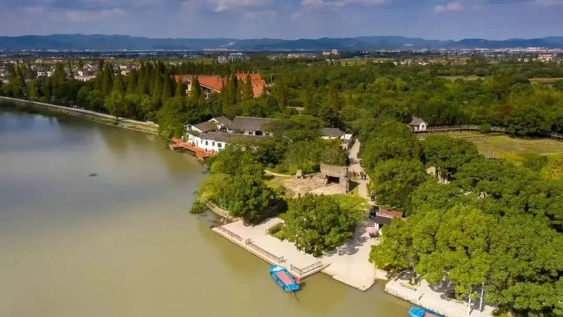 河姆渡古渡口。余姚市委宣傳部供圖