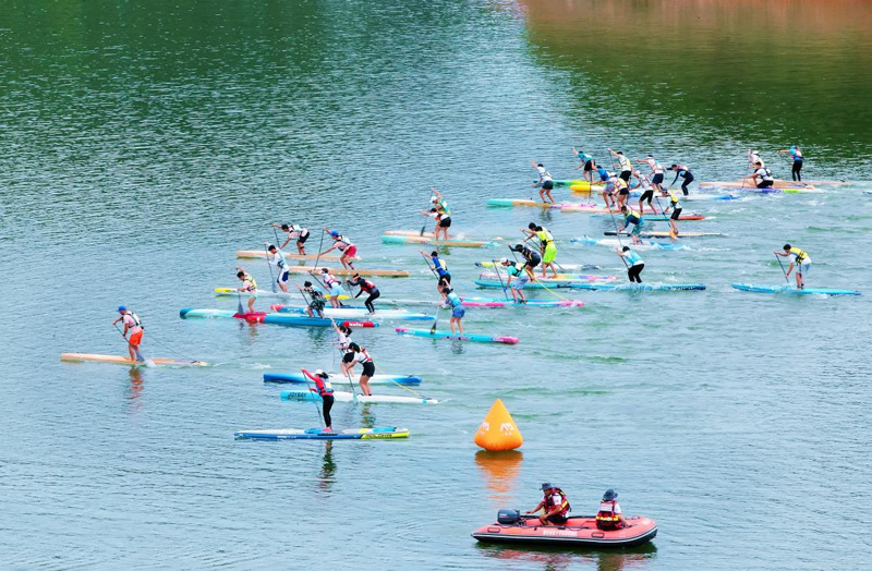 2025年全國U系列槳板賽（遂昌站）。遂昌縣委宣傳部供圖