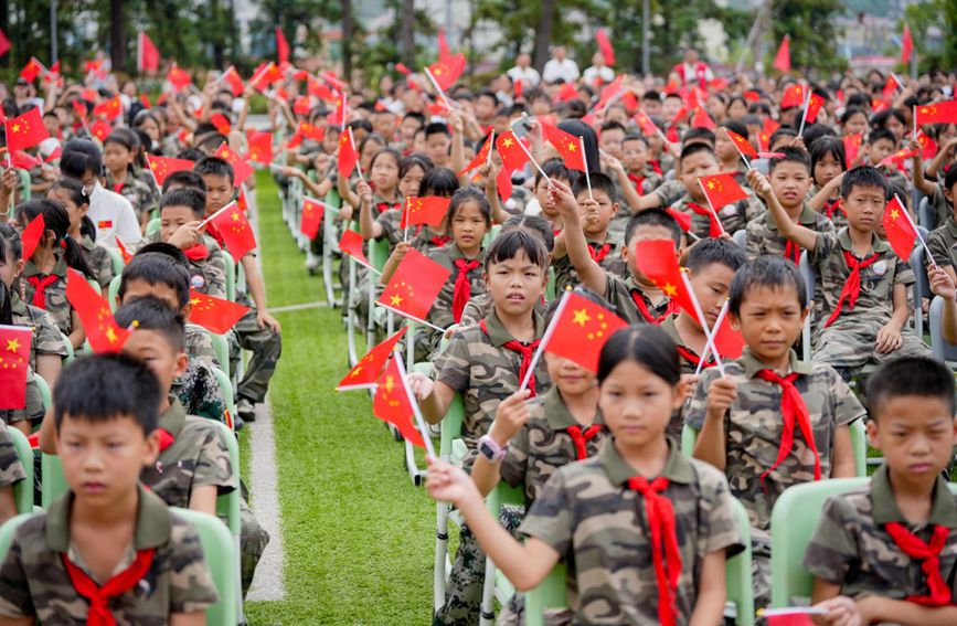 國防教育文化被融入到邵武八一希望小學的管理理念中。邵武市八一希望小學供圖