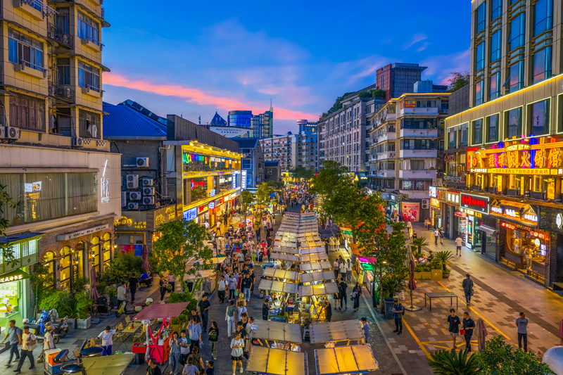 武林路青年發展型街區。武林街道供圖