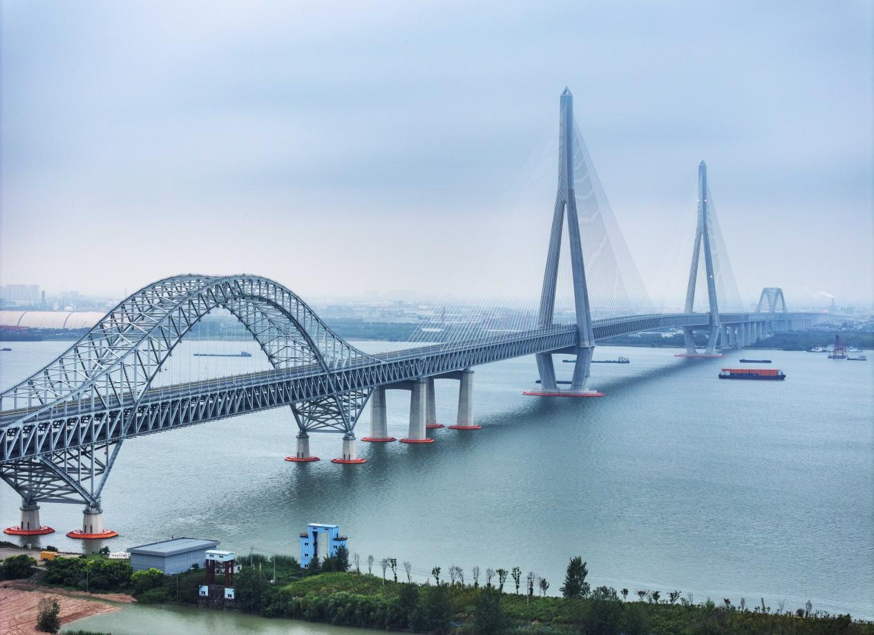 常泰長江大橋通車。顧繼紅攝