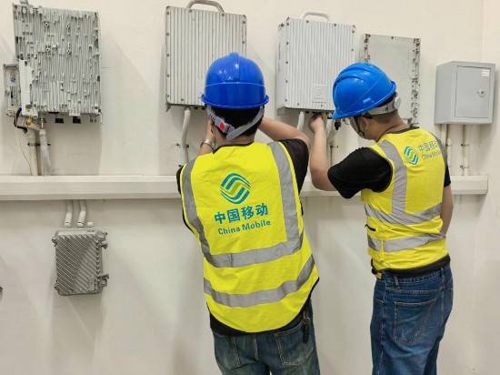 浙江移動湖州安吉分公司開展“梯停點亮”專項行動。浙江移動供圖